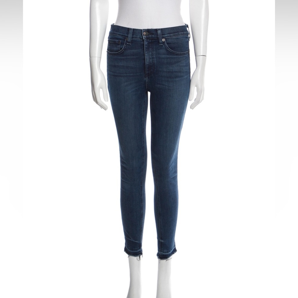 Rag & Bone mid rise skinny jeans - blue - size 26​